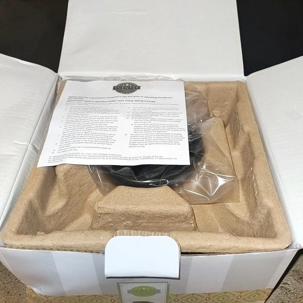 Scentsy Zen Rock Electric Wax Warmer Gray Stone Fragrance Home Decor Retired NIB